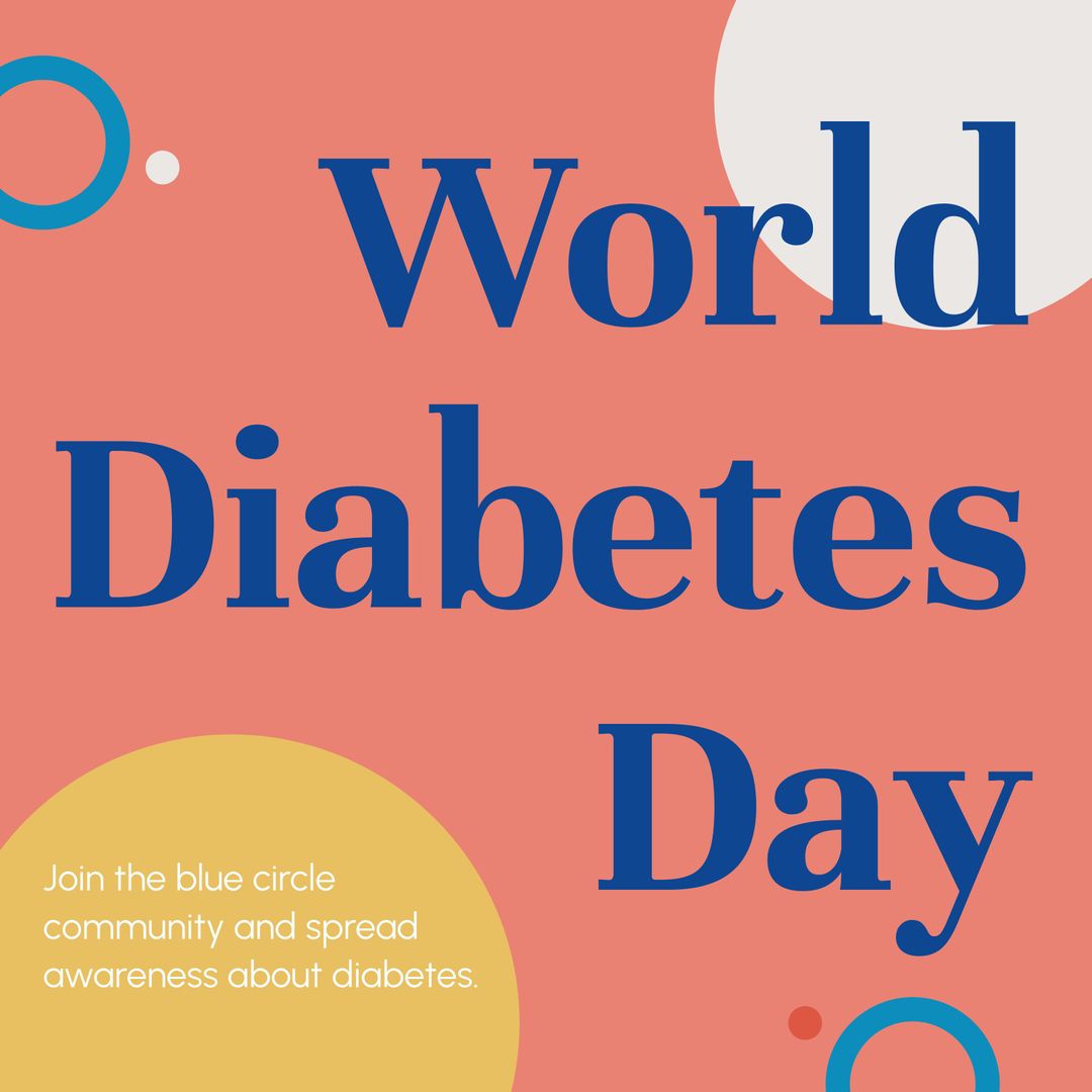 World Diabetes Day Awareness Design with Informative Text