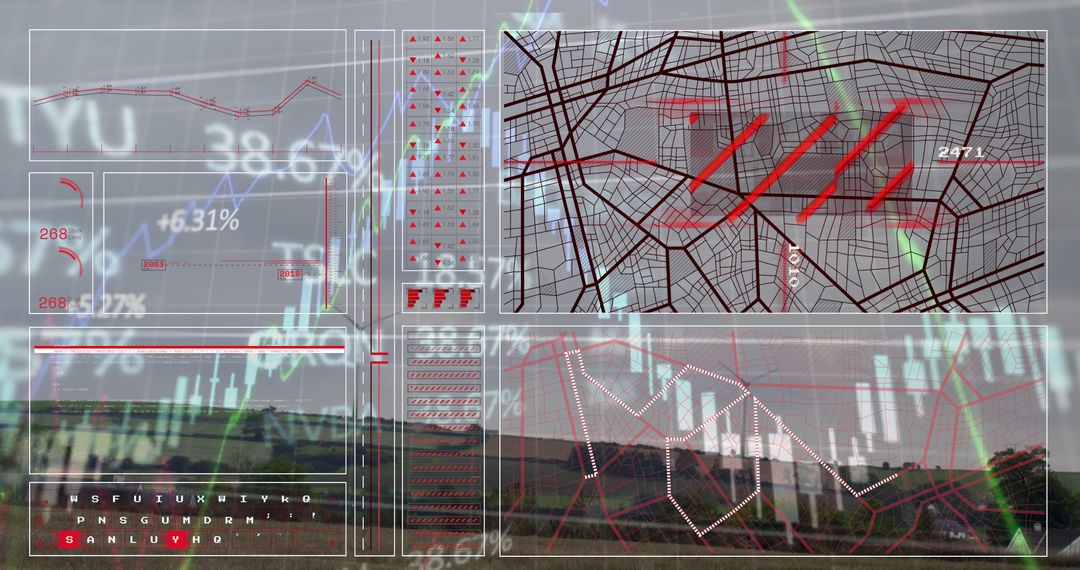 Digital Interface with Stock Market Data and Windmills