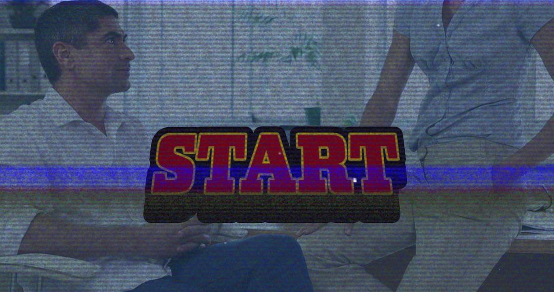 Retro Startup Concept with Diverse Business Professionals