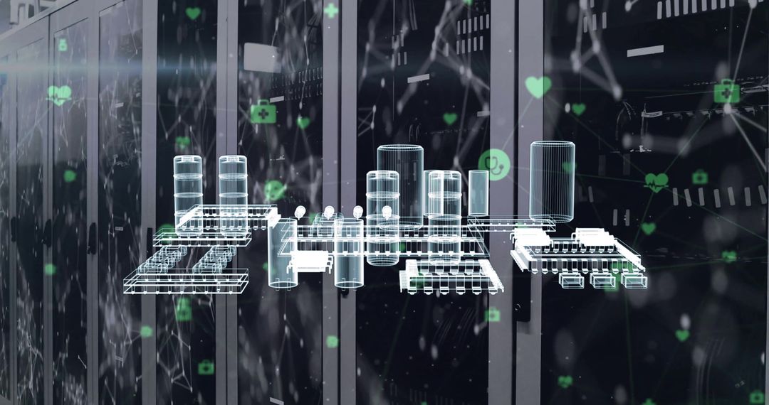 Digital Blueprint Overlay on Server Systems