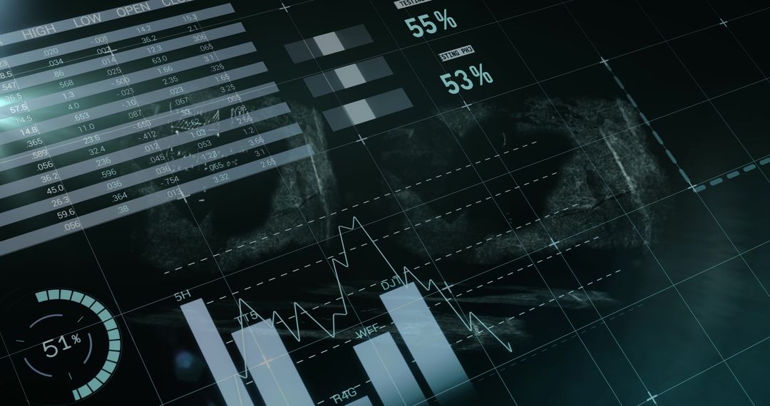Futuristic Data Visualization with Graphs and Analytics Interface - Free Images, Stock Photos and Pictures on Pikwizard.com