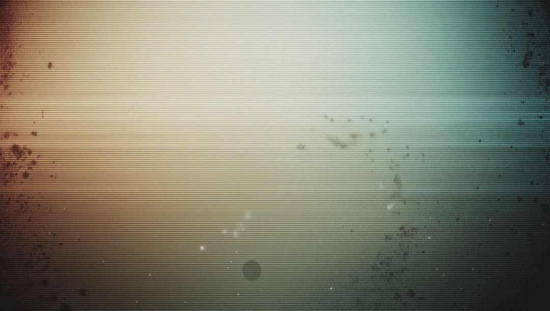 Vintage grain gradient with horizontal scanlines, dust specks, vignetting, distressed look