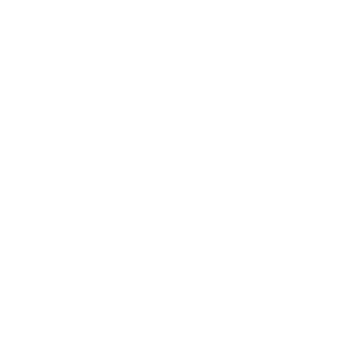 White Transparent Pie Chart Icon on Clear Background