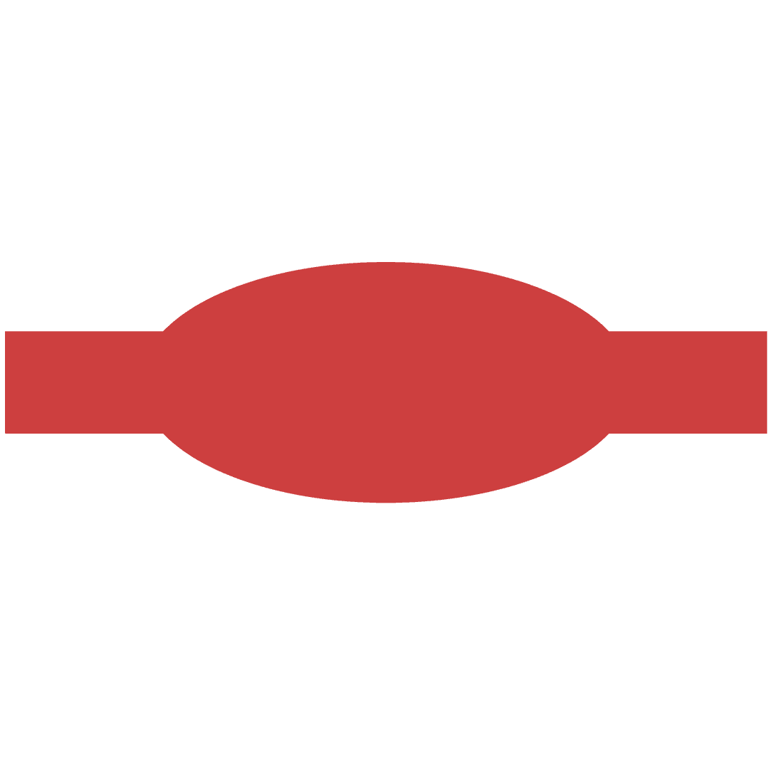 Red Badge Illustration with Copy Space on Transparent Background