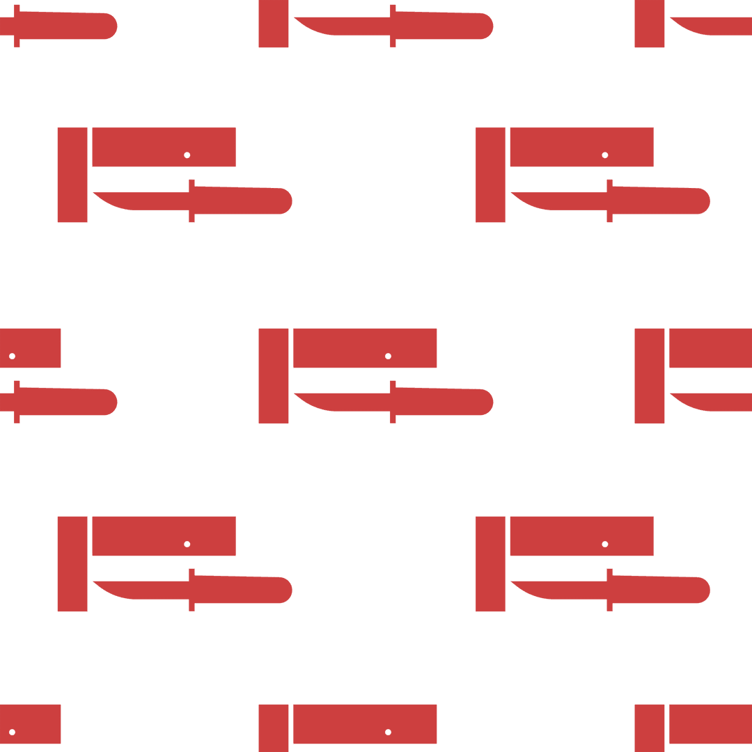 Red Tools Illustration Repeat Pattern on Transparent Background