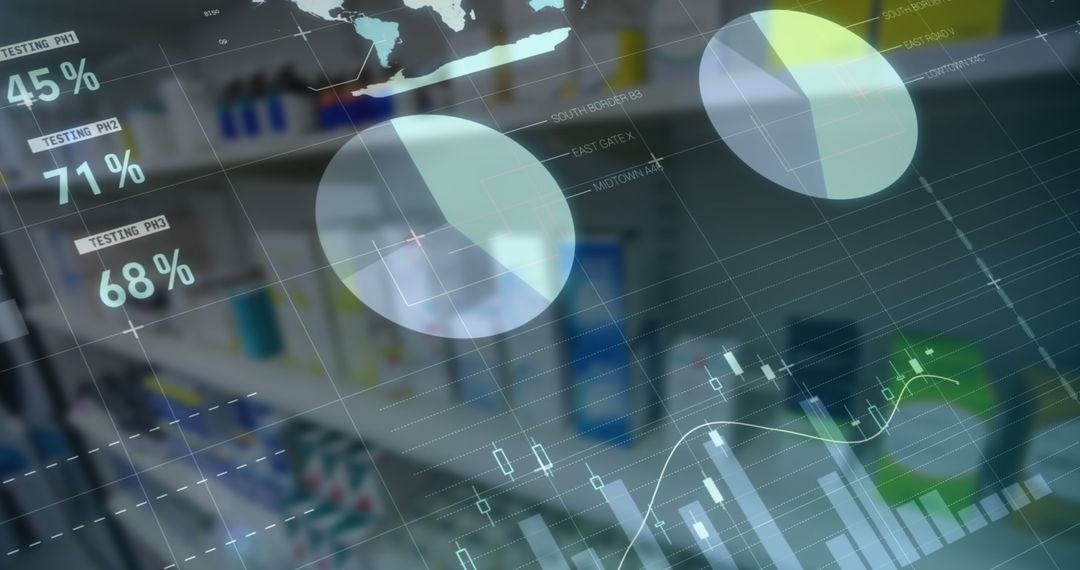 Data Processing in Pharmacy Environment with Charts and Graphs