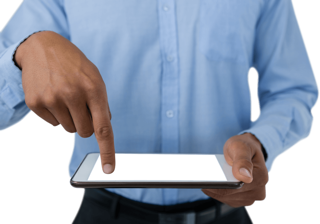 Transparent Touch Interaction with Digital Tablet by Professional