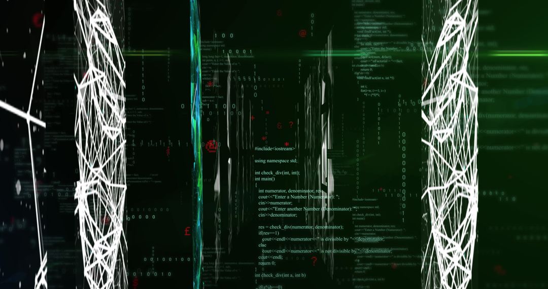 Abstract Digital Data Processing Matrix
