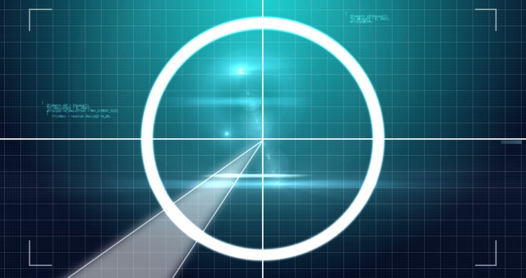 Futuristic Digital Interface with Geometric Design