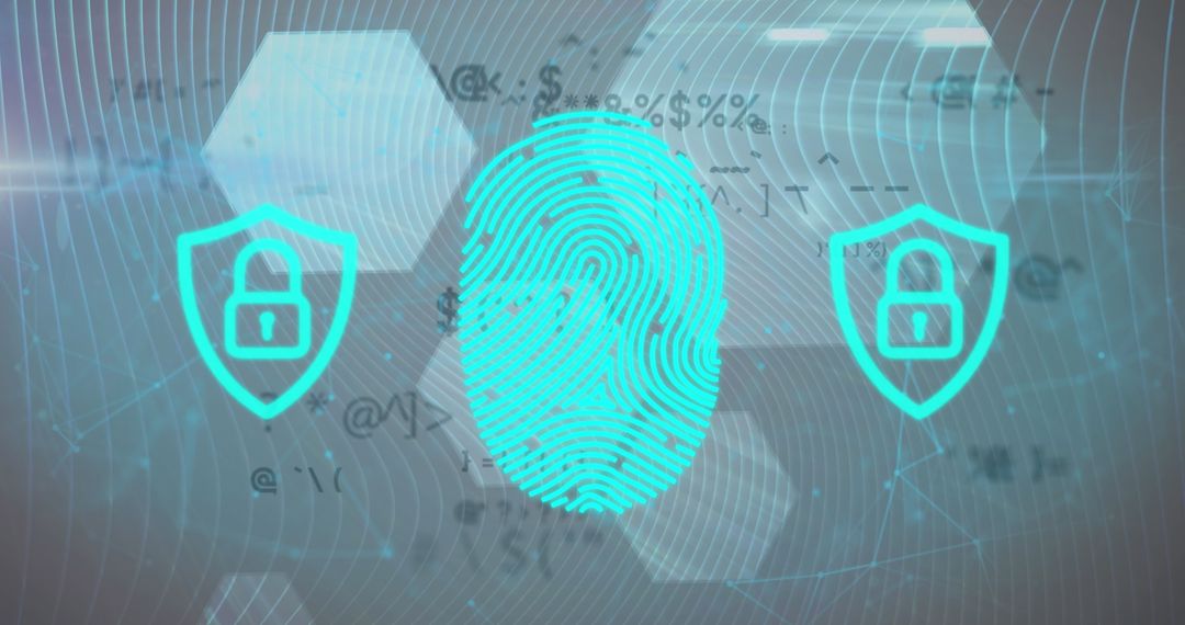 Biometric Fingerprint and Digital Security Padlocks Interface