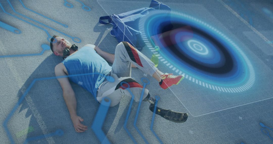 Athlete with Prosthetic Intelligently Integrating Technology in Sports