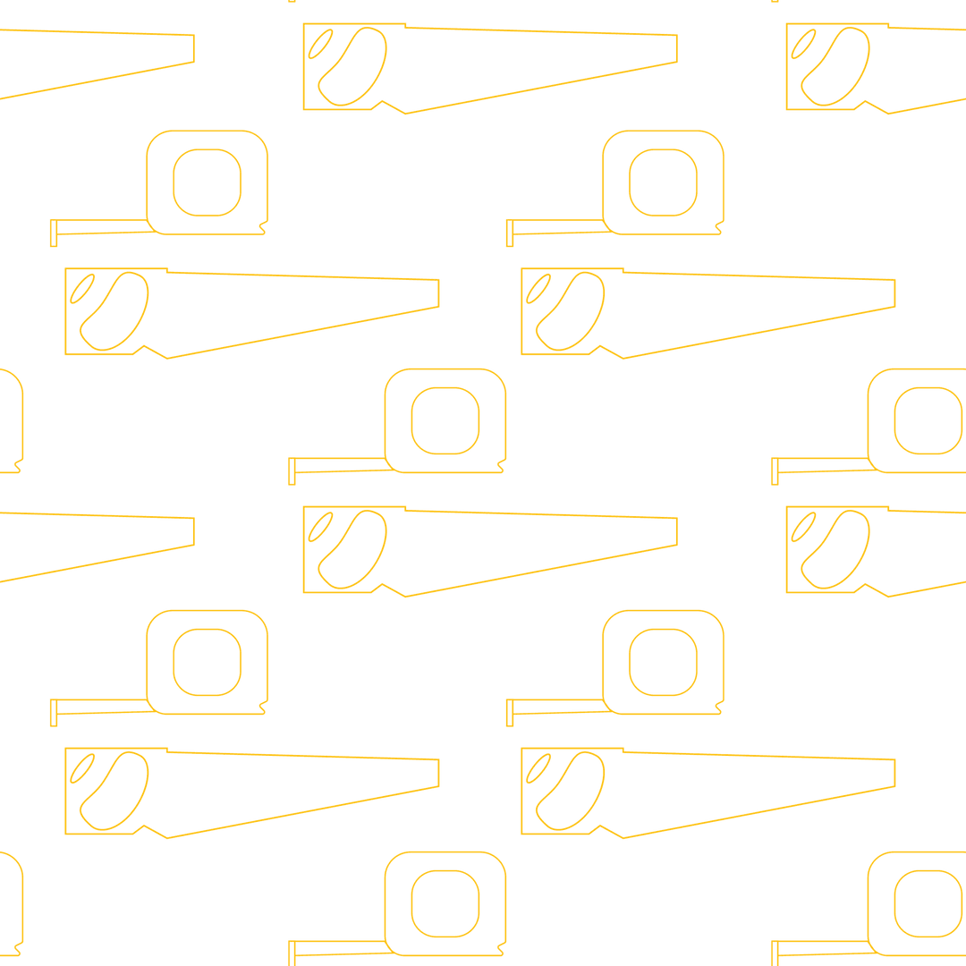 Seamless Transparent Saw Vector Pattern Design Isolated