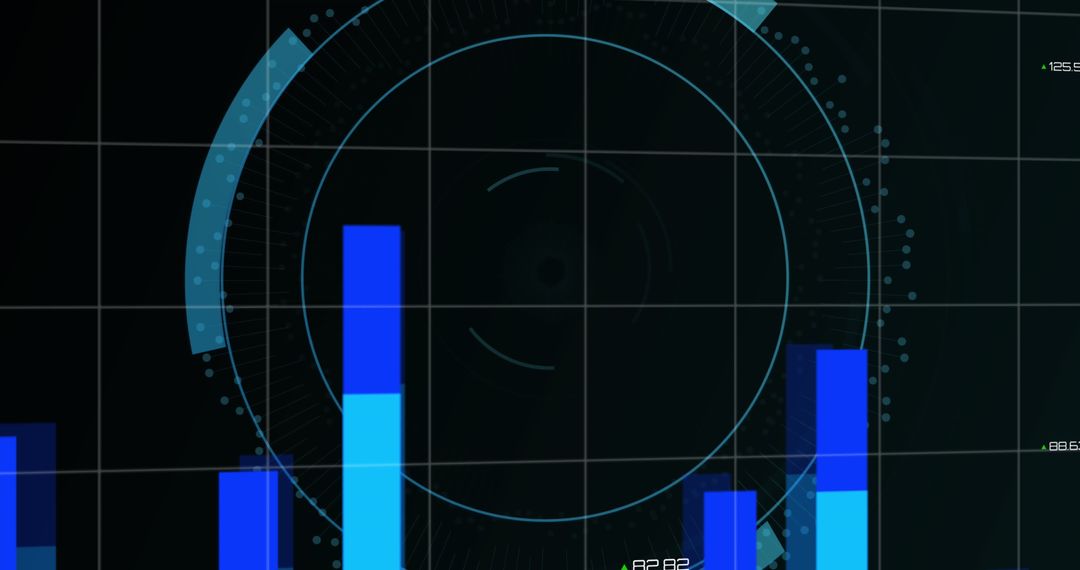Security Data Overlay on Digital Interface Background