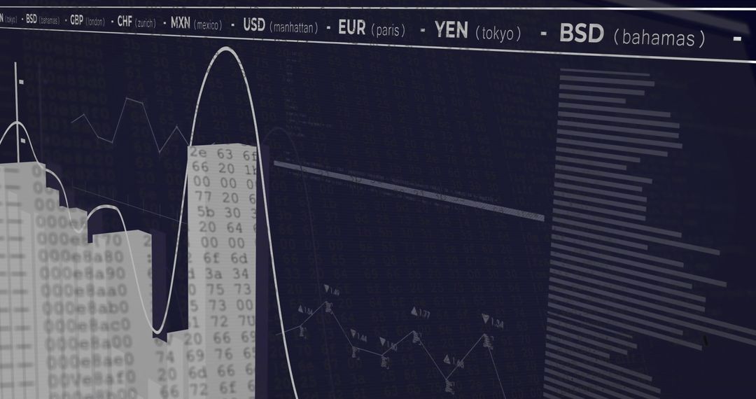 global financial data processing analysis on digital interface - Free Images, Stock Photos and Pictures on Pikwizard.com