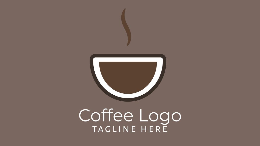 Minimalist Coffee Cup Logo Design for Brand Identity