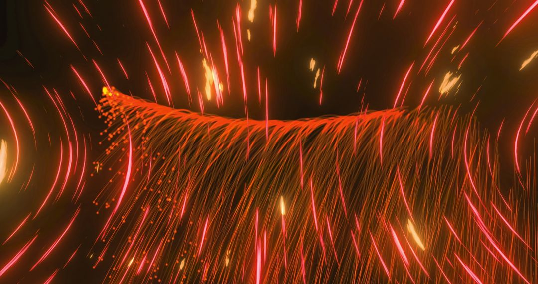 Vibrant Light Trails in Motion