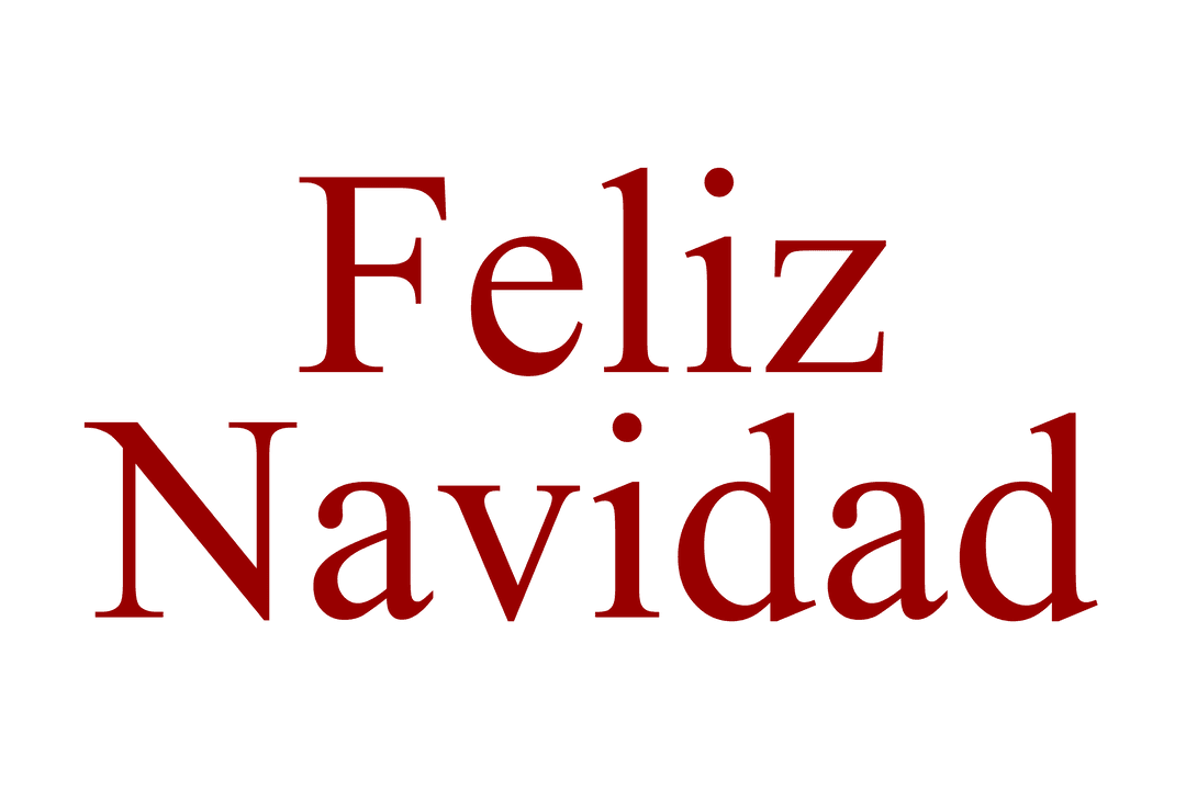Festive 'Feliz Navidad' Transparent Text