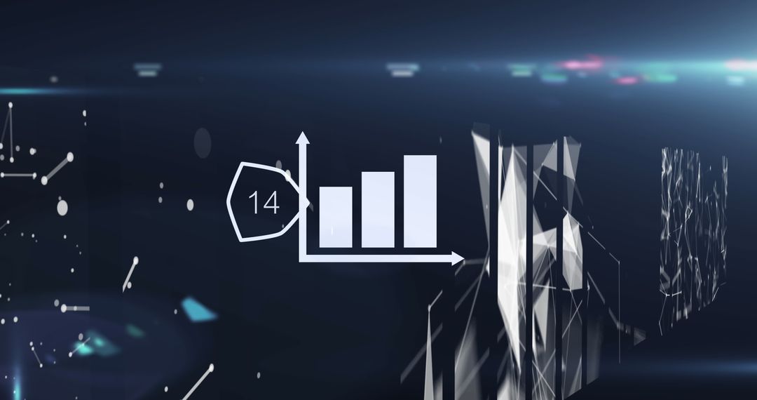 Data graph and network concept visualization