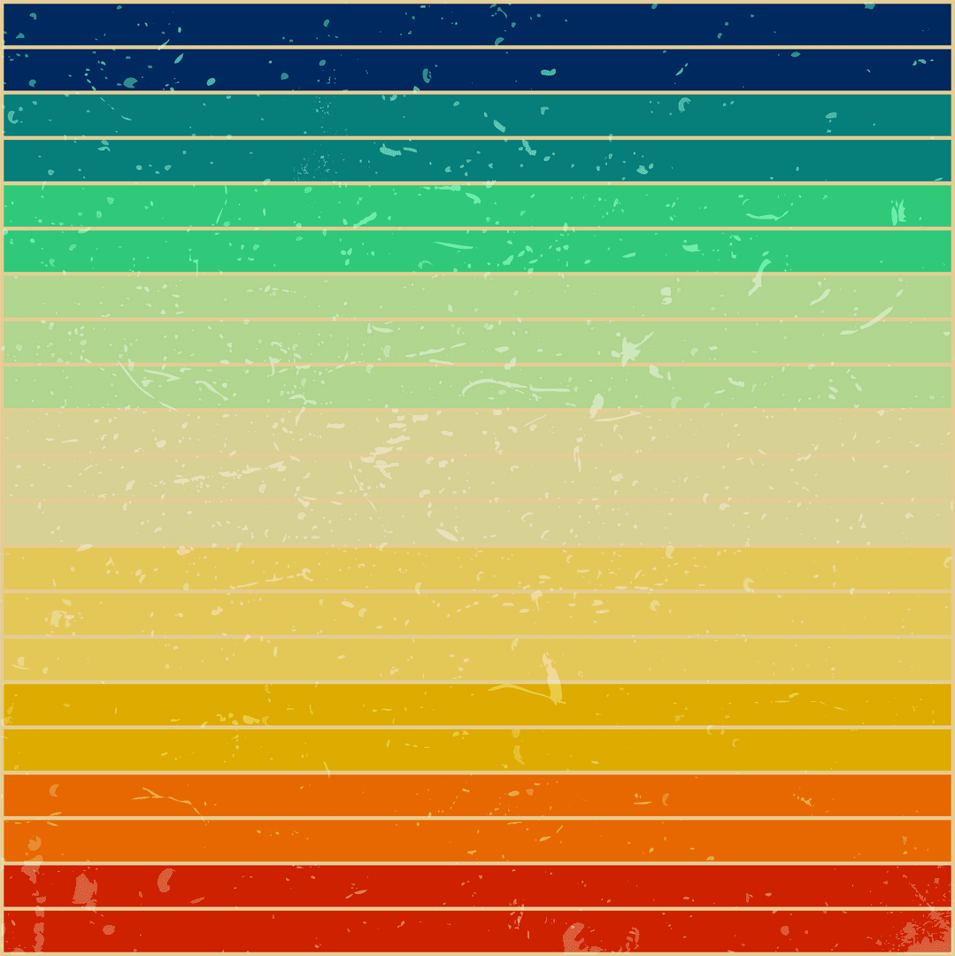 Vintage Style Colorful Stripes on Transparent Background Illustration