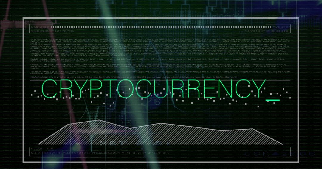 Cryptocurrency data processing interface with global security elements