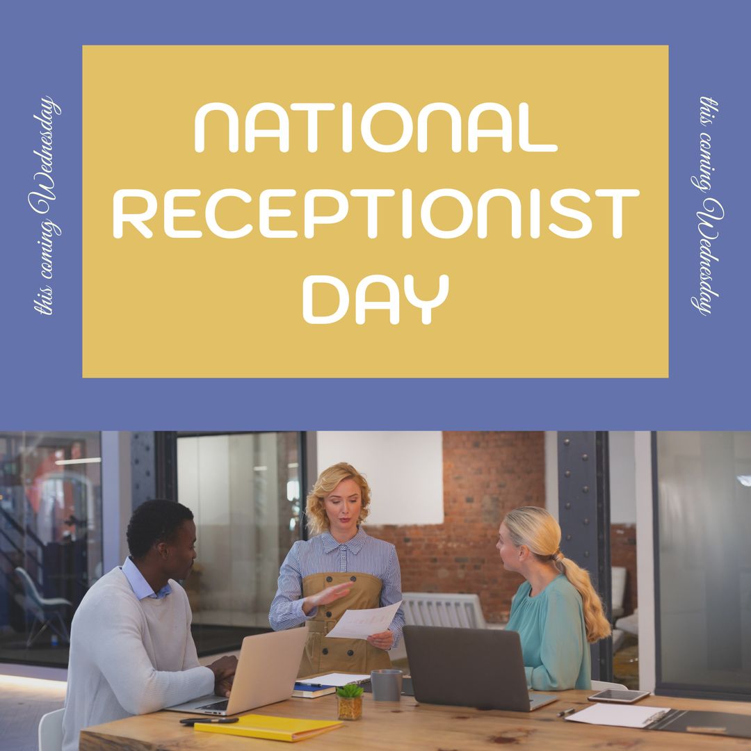 National Receptionist Day Office Team Meeting Concept