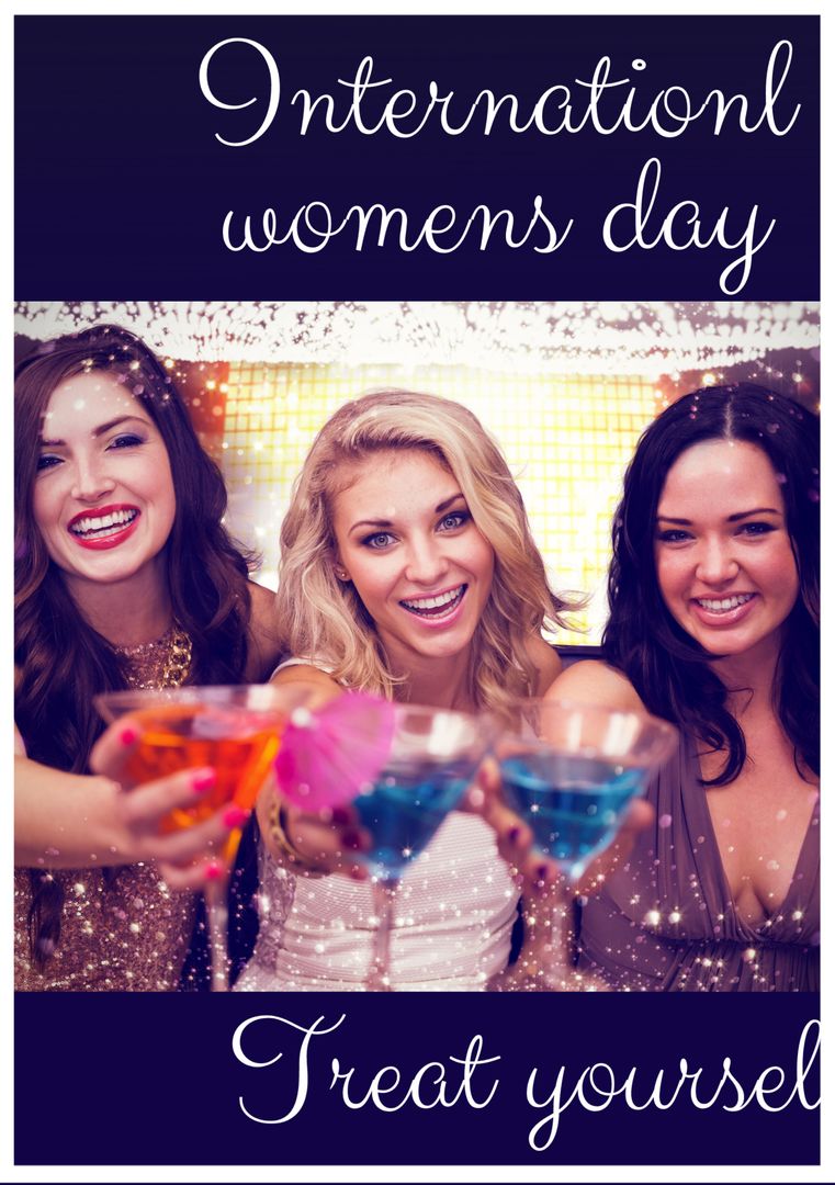 Celebrating Women's Empowerment with Cocktails on International Women's Day - Download Free Stock Templates Pikwizard.com