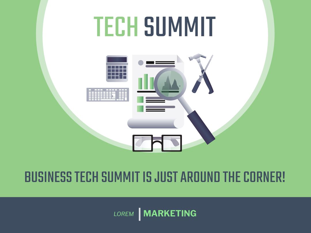 Innovative Tech Summit Promotion with Digital Analytics Theme