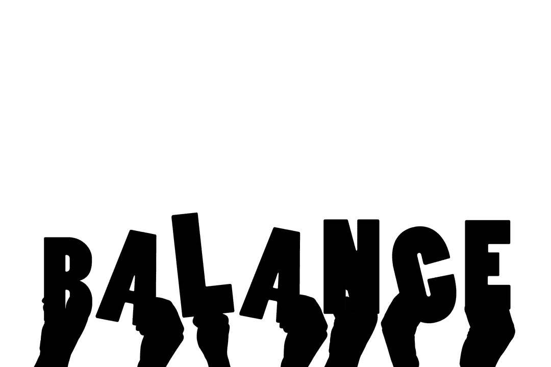 Transparent Hands Balancing Text Illustration