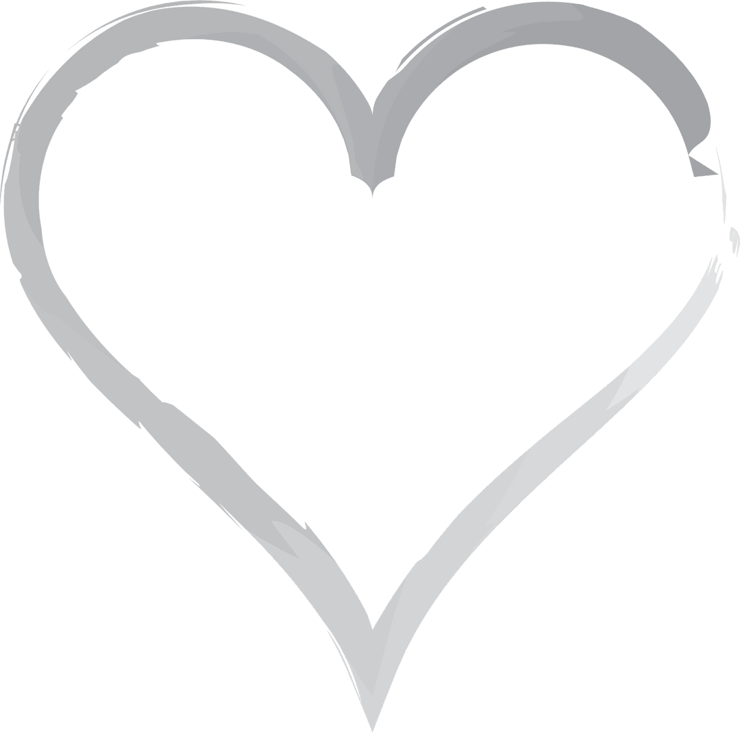 Digital Heart Symbol Illustration on Transparent Background