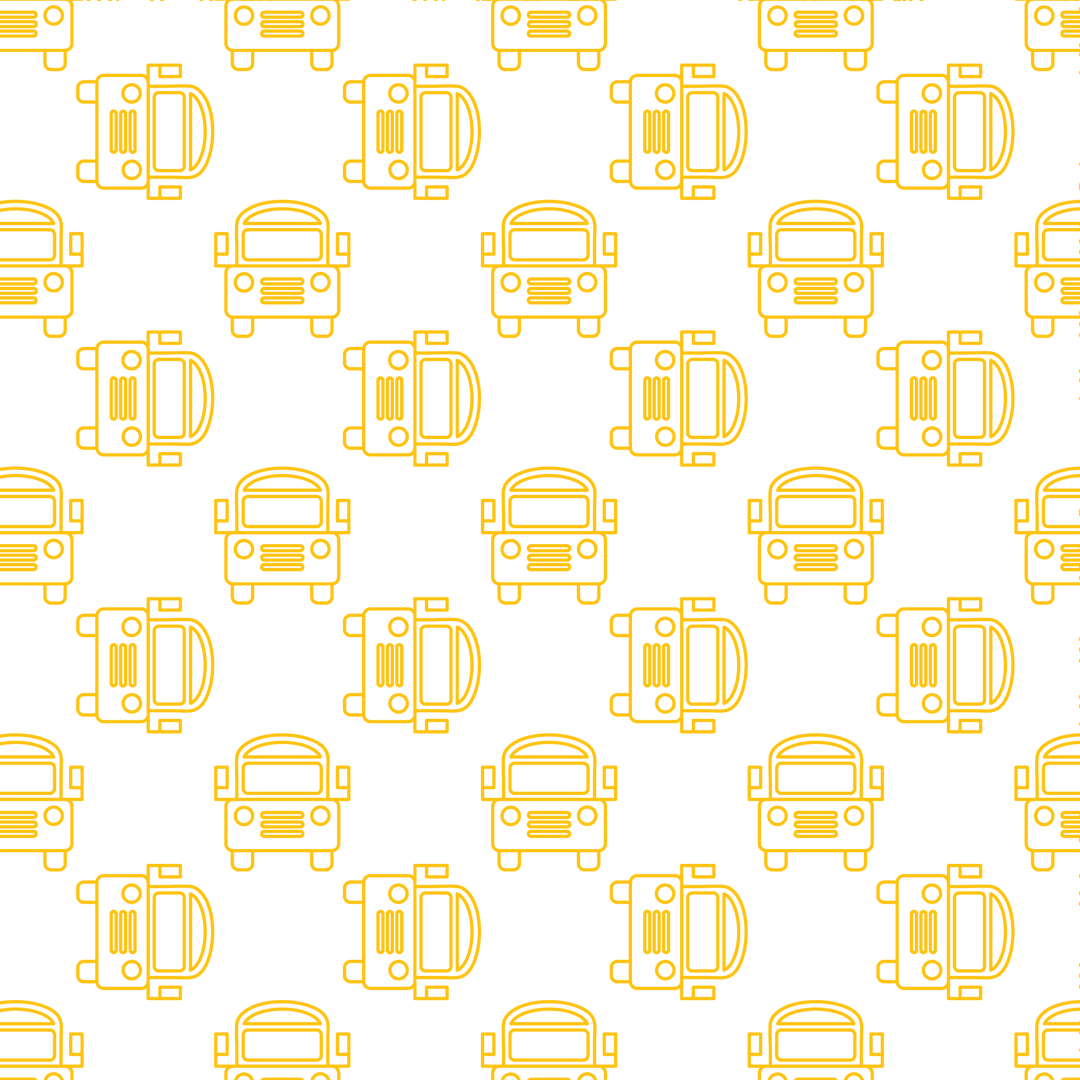 Yellow Bus Pattern on Transparent Background - Download Free Stock Images Pikwizard.com