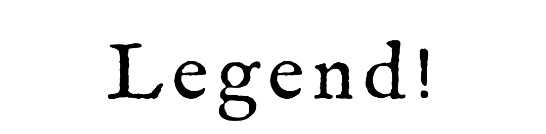 Legend text design with transparent background