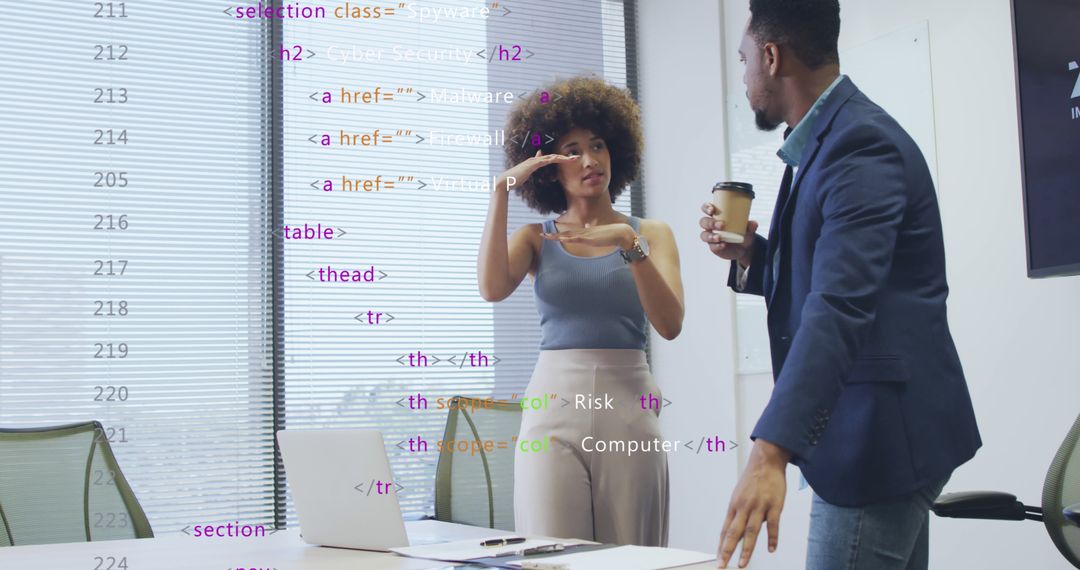 Diverse Team Discussing Software Development in Office