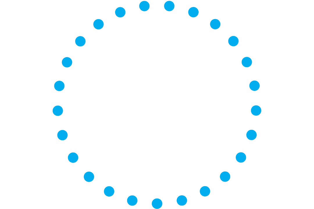 Transparent Digital Abstraction of Dotted Circle on Background