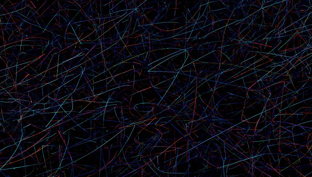 Vibrant Neon Lines Creating Dynamic Abstract Art