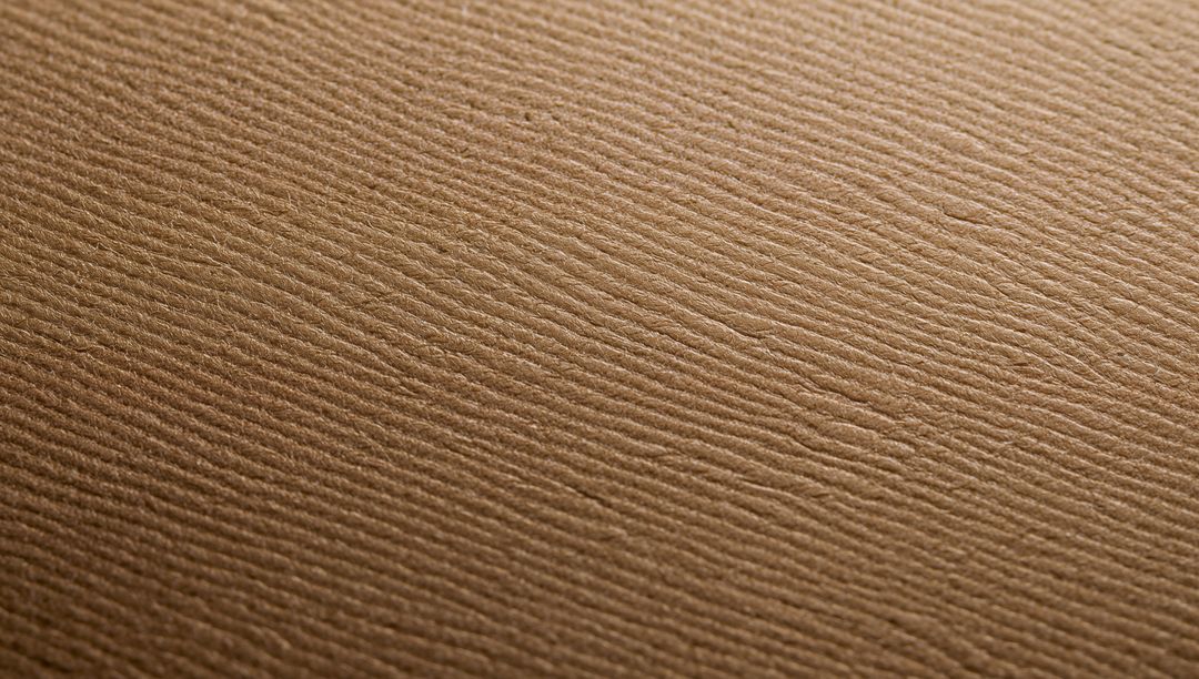 Kraft Paper Texture Closeup Showing Diagonal Ridges and Warm Soft Lighting