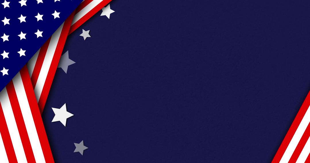 American Flag Background with Animated Stars