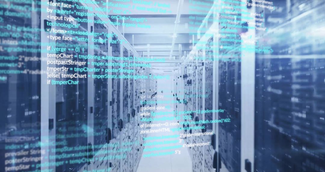 Digital Data Flow in Server Room for Online Security