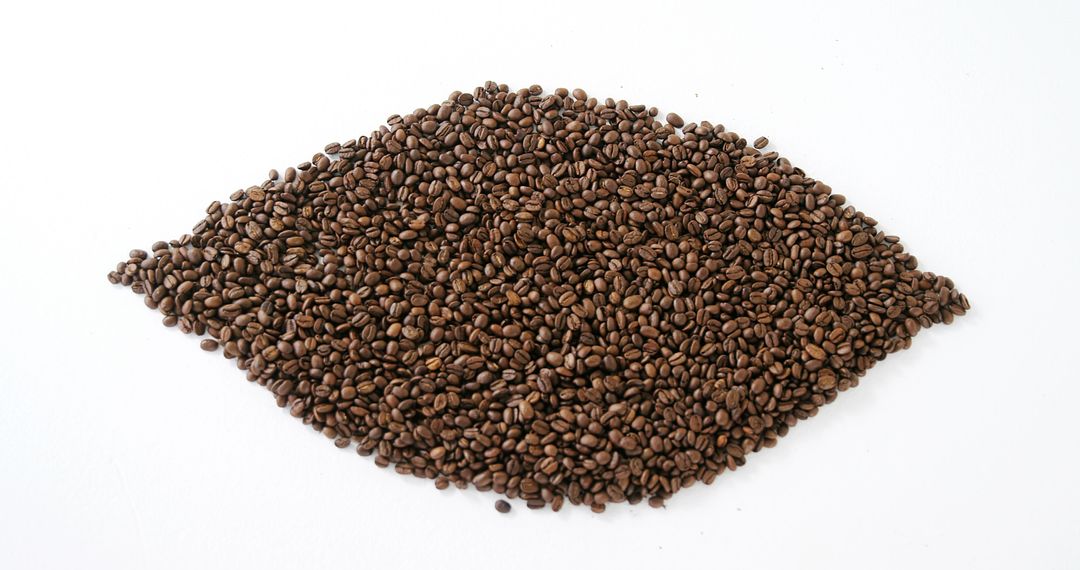 Diamond-shaped Arrangement of Coffee Beans on White Background - Free Images, Stock Photos and Pictures on Pikwizard.com