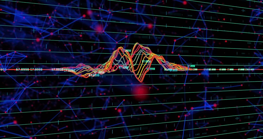 Dynamic Digital Data Display with Vibrant Graphs