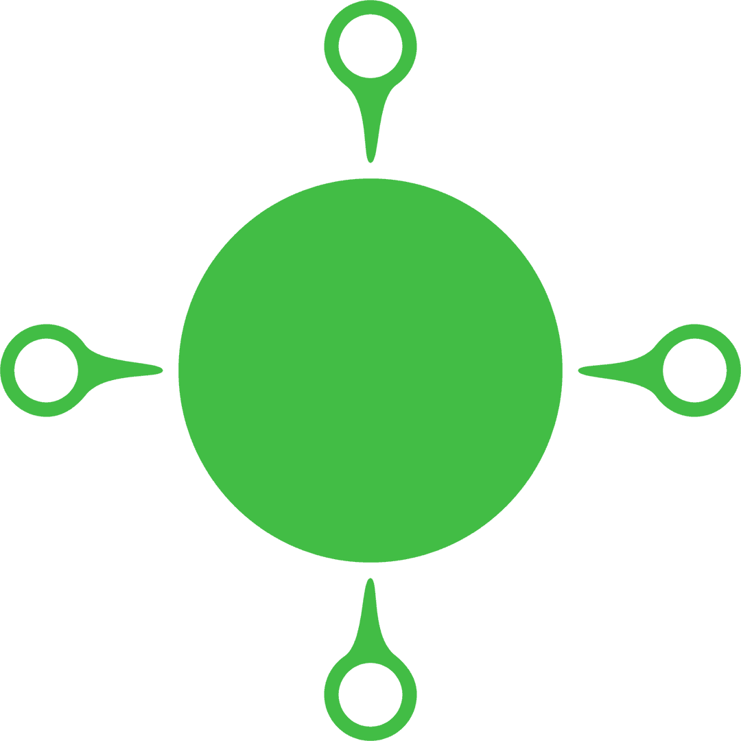 Green Circle Design with Pointers on Transparent Background - Download Free Stock Images Pikwizard.com
