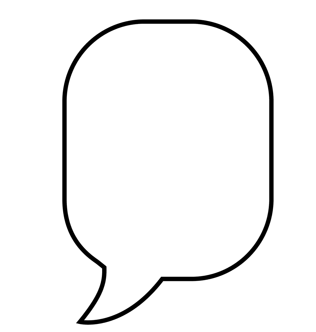 Speech Bubble Vector Isolated on Transparent Background
