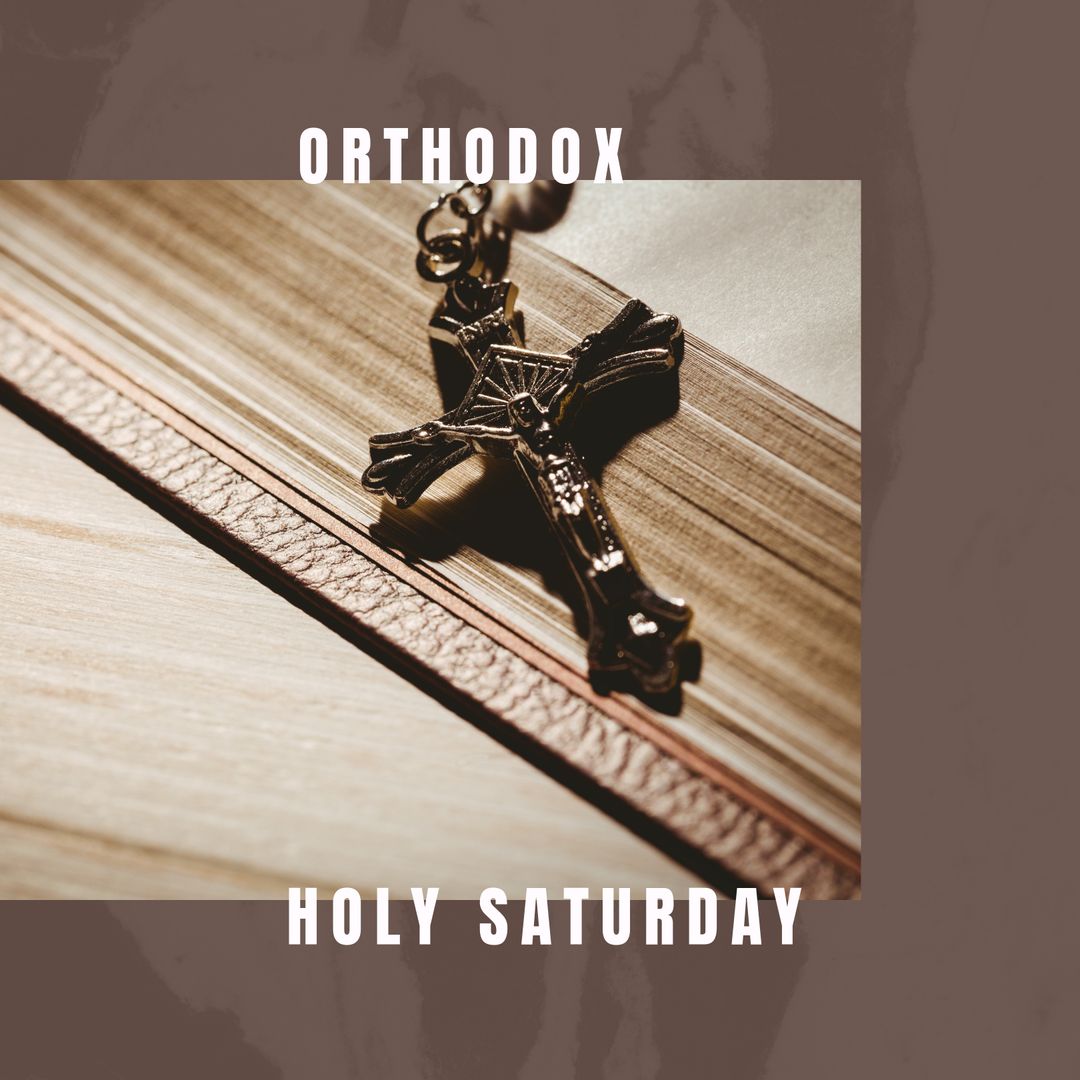 Orthodox Holy Saturday Cross Symbolizing Faith and Reflection