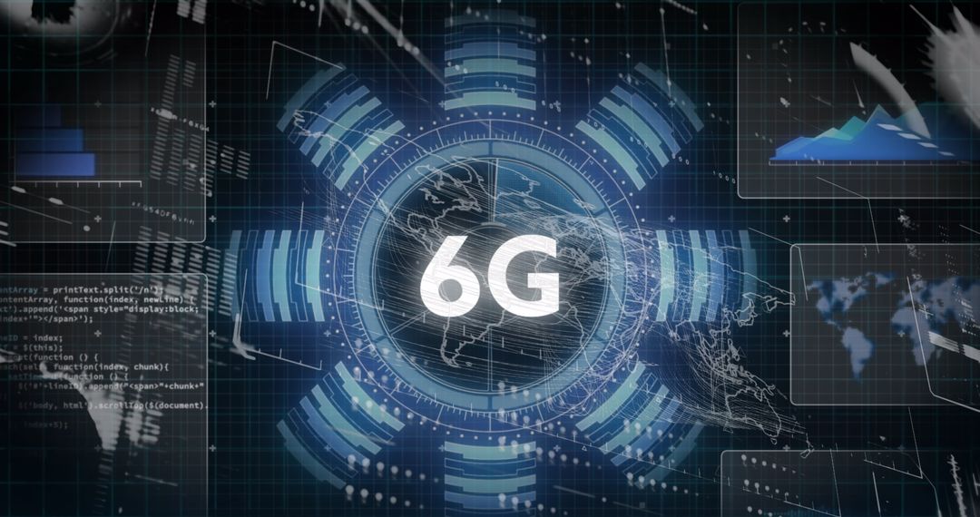 Futuristic Globe Highlighting Advanced 6G Network Technology