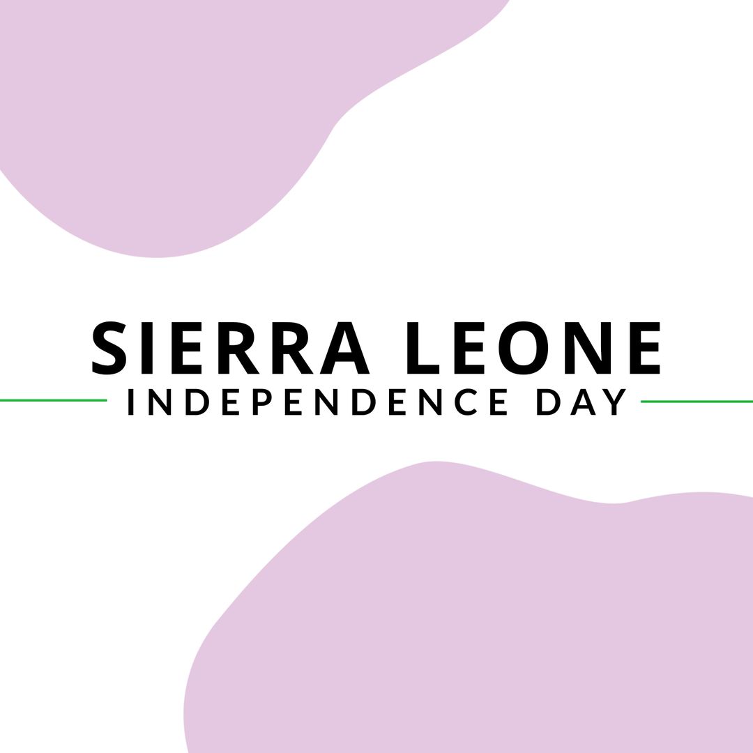 Minimalist Sierra Leone Independence Day Celebration Design