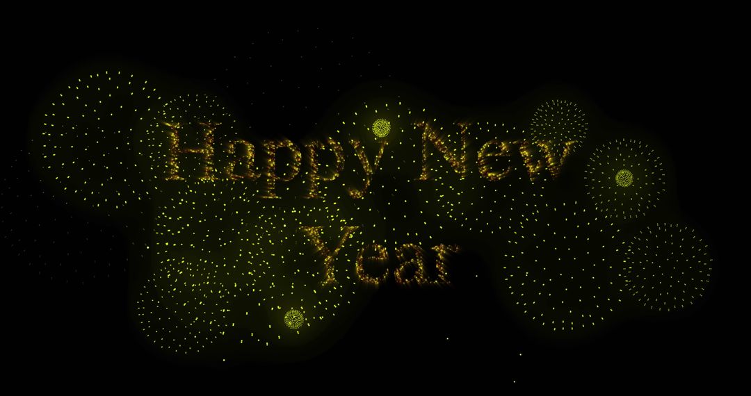 New Year Celebration with Sparkling Greetings