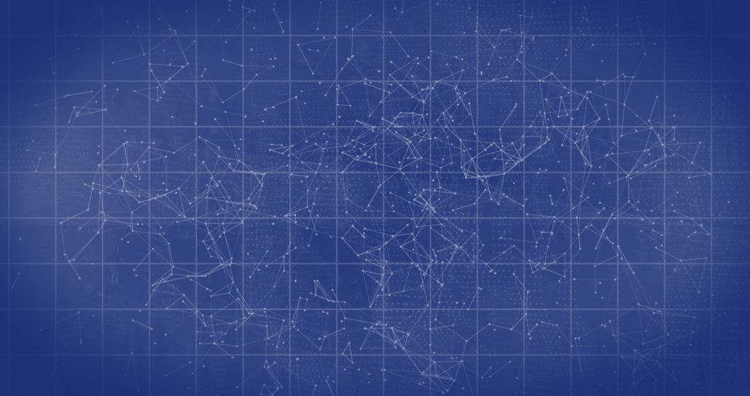 Abstract Digital Network Blueprint Background with Interconnected Lines