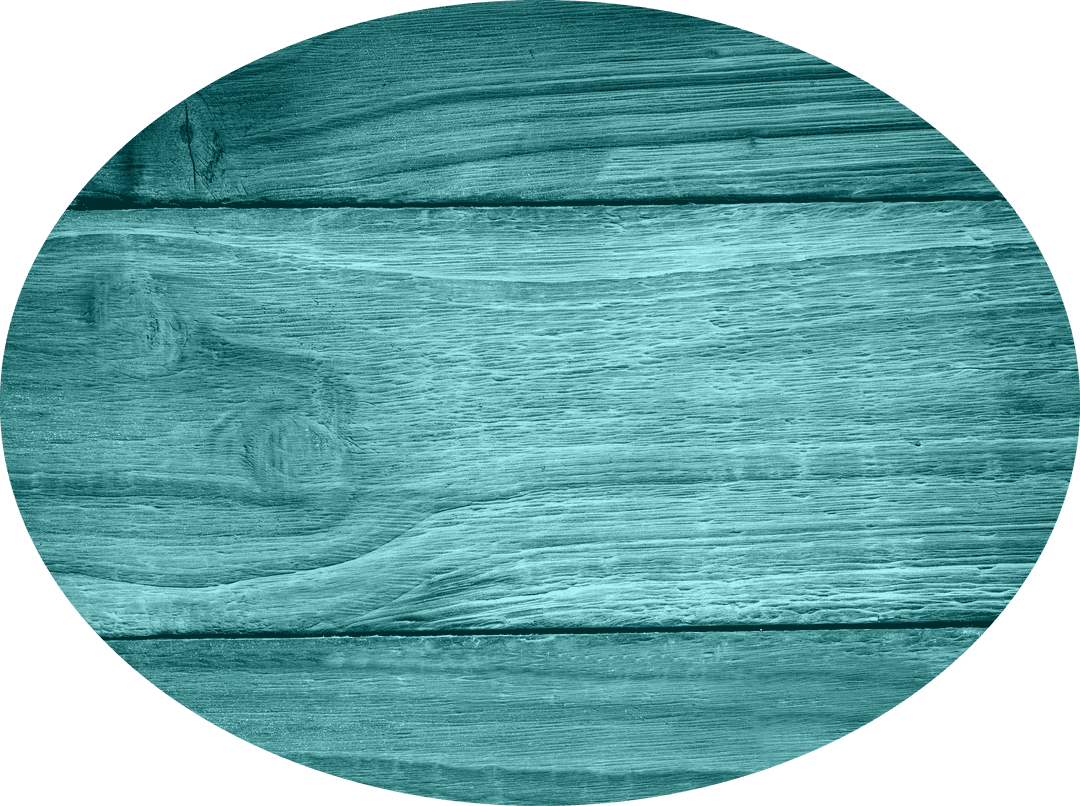 Blue Wooden Plank Ellipse on Transparent Background for Design Backgrounds