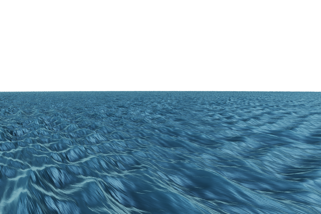 Digital Illustration of Wavy Sea on Transparent Background - Download Free Stock Images Pikwizard.com