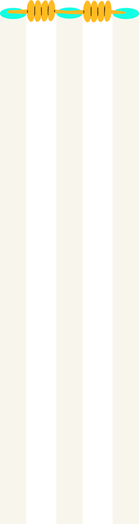 Abstract Futuristic Rods with Cyan Glowing Tubes Transparent Background