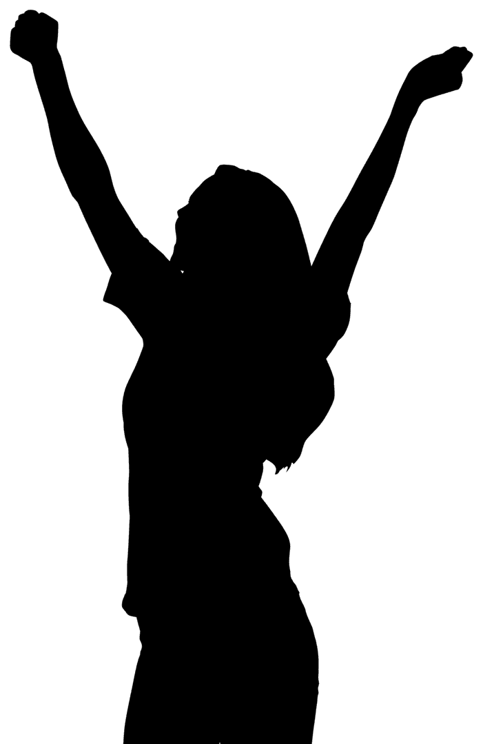 Transparent Silhouette Of Woman Posing, Emphasizing Grace And Confidence